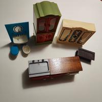 Set giocattoli mobili miniatura vintage 