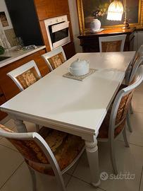 Set tavolo e 6 sedie soggiorno