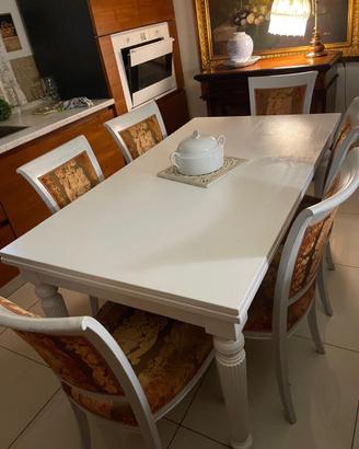 Set tavolo e 6 sedie soggiorno