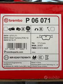 Pastiglie freni Brembo P06071 nuove per BMW