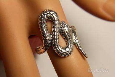 Splendido Anello Snake argento