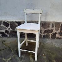 3 sgabelli in legno massello
