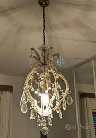 Lampadario stile Maria Teresa anni 50