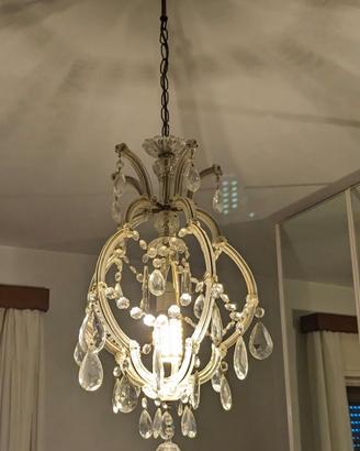 Lampadario stile Maria Teresa anni 50