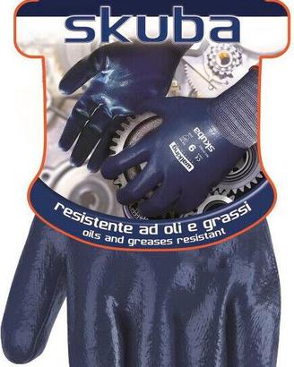 Walking Guanti da Lavoro Skuba Taglia L colore Blu