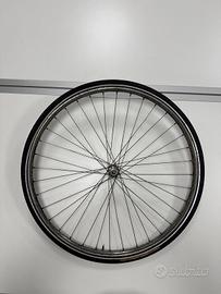 Ruota anteriore alluminio 28" - freni a bacchetta