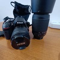 Nikon D3400 24 MPX nuova 427 scatti 