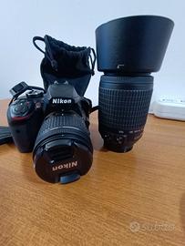 Nikon D3400 24 MPX nuova 427 scatti 