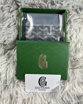 portacarte goyard blu nuovo con scatola