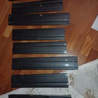 Minigonne leterali auto fibra di carbonio 