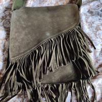 borsa tracolla vintage pelle scamosciata