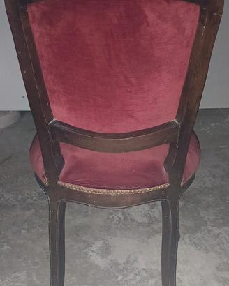 Set 4 Sedie stile Luigi XVI da restaurare 