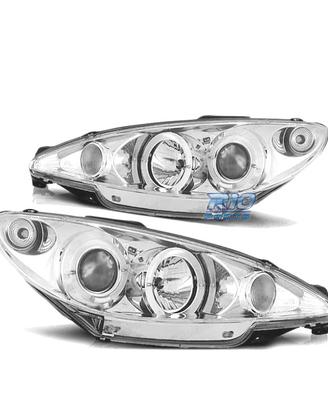 FARI PEUGEOT 206 02- OCCHI ANGEL CROMATI 6K