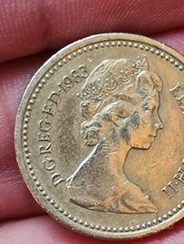moneta One Pound del 1983