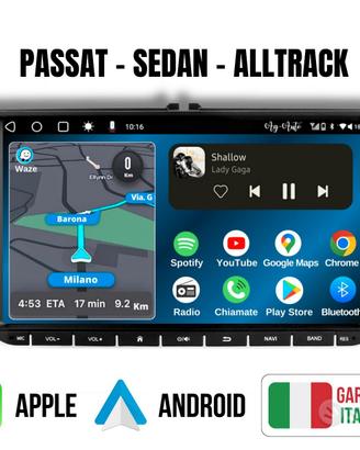 Vw Passat sedan 9 pollici Autoradio 2din + KIT