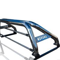 Nissan Navara D40 Roll bar inox con protez.cabina