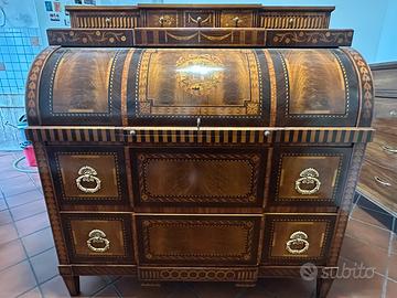 Secretaire intarsiato stile impero meta 900