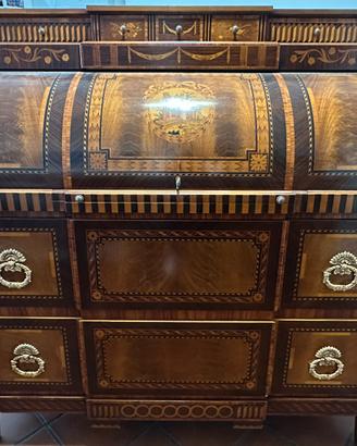 Secretaire intarsiato stile impero meta 900