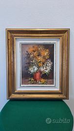 Olio su tavola Fiori di Ivoci