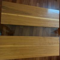 Tavolino da salotto in legno e vetro