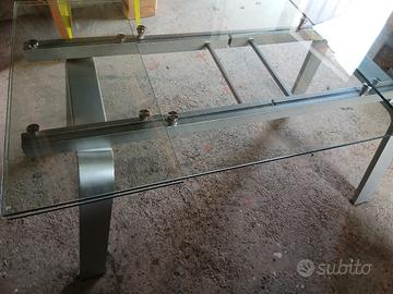 tavolo allungabile in vetro
