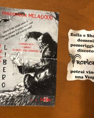 Materiali promozionali vintage discoteche