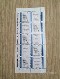 foglietto Beatificazione Madre Teresa Calcutta 