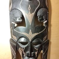 Maschera carnevale africano etnica legno