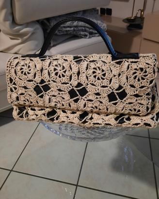 Borsa Imperia con pizzo cm 30x15 nuova 