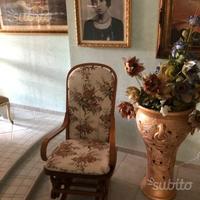 Sedia a dondolo basculante vintage