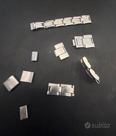 Maglie bracciale Rolex vintage rivettate/ripiegate