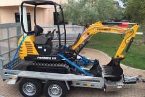 Carrello porta escavatori mini pale muletti edili