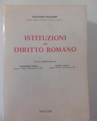 Istituzioni di diritto romano di Giovanni Pugliese