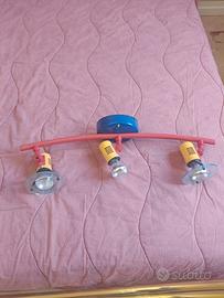 lampadario con faretti regolabili 