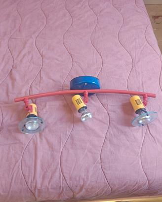 lampadario con faretti regolabili 
