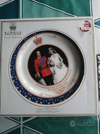Piatto commemorativo matrimonio William & Kate