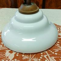 lampadario vetro opalino