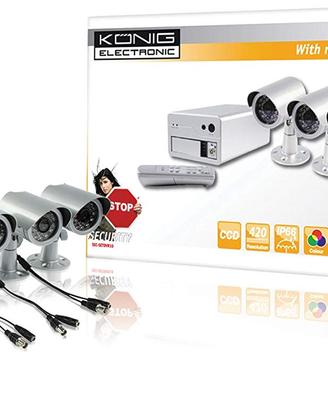 Kit di videosorveglianza Konig SEC-SETDVR10
