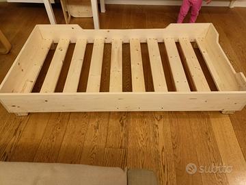 Lettino da 120*60 a 190*80 legno abete pino Montes