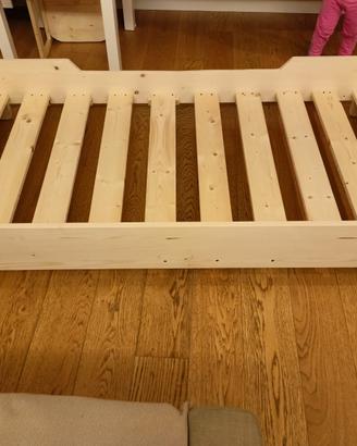 Lettino da 120*60 a 190*80 legno abete pino Montes