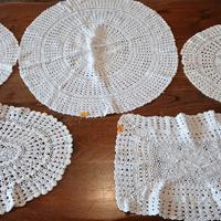 5 CENTRINI COTONE BIANCO