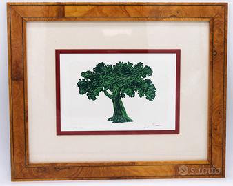 Mario Schifano "Albero" Litografia