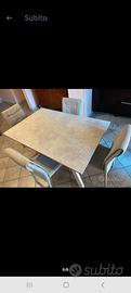 tavolo allungabile e 4 sedie + divano 