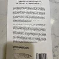 La Pace Perpetua, Immanuel Kant ISBN 9788807900327