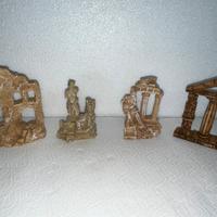Set 4 Decorazioni Romane Acquario in Resina