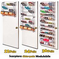 Scarpiera slim a muro o dietro porta
