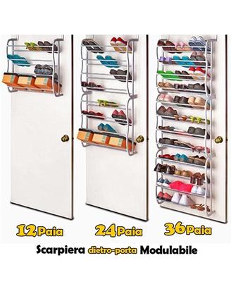 Scarpiera slim a muro o dietro porta