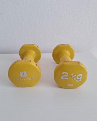 2 pesetti da 2 kg Domyos