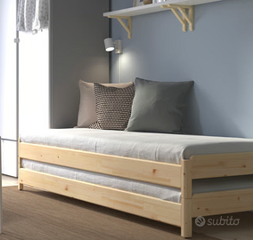 Letto UTÅKER Ikea (2 letti impilati) + 2 materassi