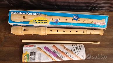 Flauto legno Hohner Bontempi per scuola media